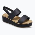 Női szandálok  Crocs Brooklyn Matte Wrap Low Wedge black/cashew 8