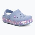 Gyerek papucsok Crocs Crockband Glow Confetti Band blue haze/multi 2