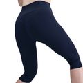 Női leggings Nike One High Waisted Capri midnight navy/fehér 5