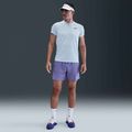 Férfi Nike Court Dri-Fit Victory teniszpóló celesztin kék / fekete 5