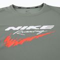 Férfi Nike Miler Dri-Fit UV smoke szürke futópóló 8