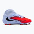Nike Phantom 6 High Club FG/MG gyermek futballcipő királyi bordó/bright crimson 8