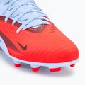 Nike Phantom 6 High Club FG/MG gyermek futballcipő királyi bordó/bright crimson 7