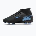 Gyermek futballcipő Nike Mercurial Superfly 10 Club FG/MG fekete/jeges kék 9