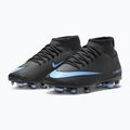 Gyermek futballcipő Nike Mercurial Superfly 10 Club FG/MG fekete/jeges kék 10