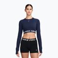 Női hosszú ujjú edzőfelső Nike Pro 365 Dri-Fit midnight navy/white