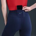 Női Nike One High Waisted 8" Biker rövidnadrág éjfekete tengerészkék 13