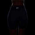 Női Nike One High Waisted 8" Biker rövidnadrág éjfekete tengerészkék 14