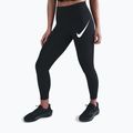 Női futóleggings Nike Tempo Swoosh Run High-Waisted 7/8 black/white