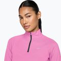 Női Nike Tempo Dri-Fit 1 / 4 Zip futó pulóver játékos rózsaszínű 3