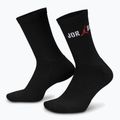 Zokni Nike Jordan Everyday Crew 1 pár black/white/university red
