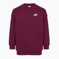 Gyerek pulóver Nike Sportswear Club Fleece burgundy/white