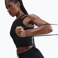 Női edzőfelső Nike One Fitted Dri-Fit Cropped Tank fekete/sötét füstszürke 4