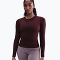 Nike One Fitted női hosszú ujjú felső Dri-Fit burgundy crush/white