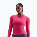Női hosszú ujjú póló Nike One Fitted Dri-Fit rush pink/white