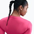 Női hosszú ujjú póló Nike One Fitted Dri-Fit rush pink/white 5