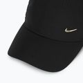 Baseballsapka Nike Dri-Fit Club Unstructured Metal Swoosh black/metallic gold 3