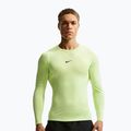Férfi edző hosszú ujjú póló Nike Pro Dri-Fit Tight Fitness light liquid lime/black