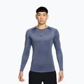 Férfi hosszú ujjú edzőfelső Nike Pro Dri-Fit Tight Fitness diffused blue/black
