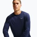 Férfi hosszú ujjú futópóló Nike Miler Dri-Fit UV midnight navy 6