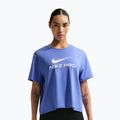 Női edzőpóló Nike Pro Dri-Fit Loose sapphire/white