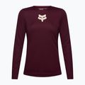 Női kerékpáros hosszú ujjú póló Fox Racing Ranger Fox Head LS dark maroon 5