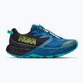 Gyerek futócipők HOKA Speedgoat 7 black/night glow blue 2
