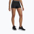 Női edző rövidnadrág Under Armour HeatGear Rib Shorty black/castlerock/white