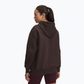 Női Under Armour Icon Fleece kapucnis pulóver kona barna/fehér 2
