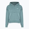 Női pulóver Under Armour Rival Fleece Piped HZ Hoodie jasper blue/white 3