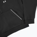 Női Under Armour Rival Fleece Piped HZ kapucnis pulóver fekete/fehér 6