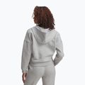 Női Under Armour Rival Fleece Piped HZ kapucnis pulóver mod szürke világos melírozott/fehér 2