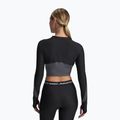 Női Under Armour HeatGear Rib 1/4 Zip edző hosszú ujjú fekete/castlerock/fehér 2