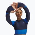 Női edző hosszú ujjú Under Armour HeatGear Rib 1/4 cipzáras, mosott tengerészkék/kék atlantisz/kék atlantisz 3