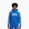Férfi Under Armour Rival Fleece Colorblock kapucnis pulóver kék atlantisz/fehér