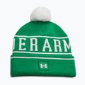 Férfi téli sapka Under Armour Halftime Pom Beanie team kelly green/white/white