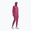Női nadrág Under Armour Rival Fleece sötét bordó/fehér fukszia alkonyat/fehér 2