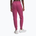 Női nadrág Under Armour Rival Fleece sötét bordó/fehér fukszia alkonyat/fehér 3