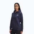 Női kapucnis pulóver Under Armour Icon Fleece Taped Hoody washed navy/white