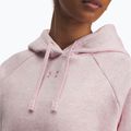 Női pulóver Under Armour Rival Fleece Hoodie prime pink light heather/prime pink 3