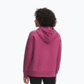 Női pulóver Under Armour Rival Feelce Shimmer Hoody fuchsia dusk/irisdescent 2