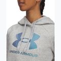 Női pulóver Under Armour Rival Feelce Shimmer Hoody mod gray light heather/iridescent 3