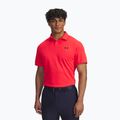 Férfi Under Armour póló Tee To Green Pique Polo versenyző piros/fekete