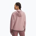 Női pulóver Under Armour Unstoppable Fleece HZ tourmaline pink/maroon mist/black 2