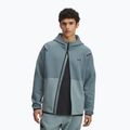 Férfi kapucnis pulóver Under Armour Unstoppable Fleece Full Zip HD jasper blue/serpentine/black