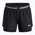 Gyerek edző rövidnadrág Under Armour UA Tech Play Up 2IN1 Shorts black/black/white