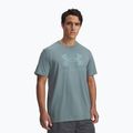 Férfi edzőpóló Under Armour Sportstyle Logo Update jasper blue/serpentine