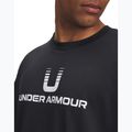 Férfi póló Under Armour Logo Heayweight fekete/fehér 3