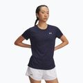 Női edzőpóló Under Armour Tech Twist midnight navy/white