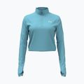 Női hosszú ujjú edzőfelső Under Armour Tech Branded 1/2 Zip blue haze/lumos lime/white